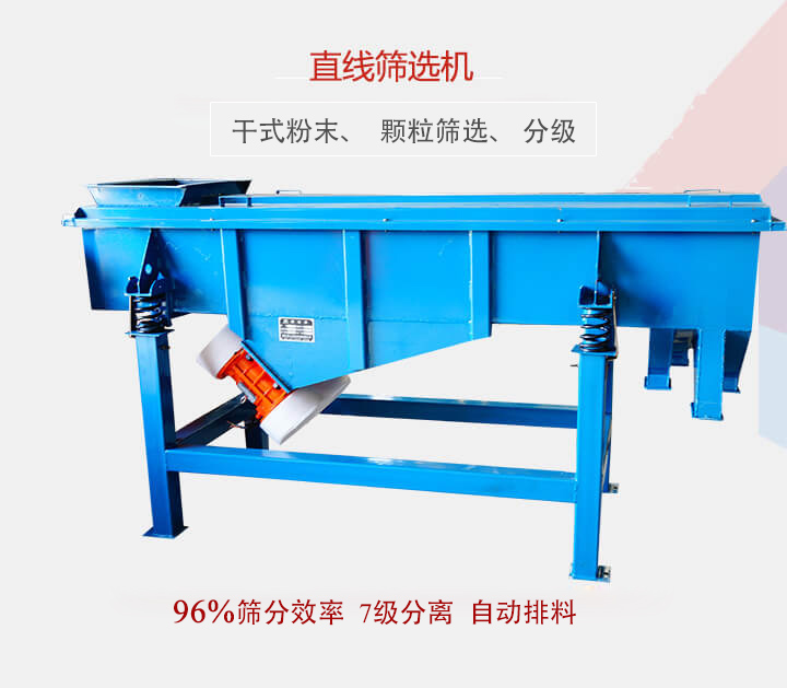 直線篩選機用于篩選、分級各種粉末、顆粒