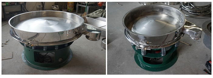 旋振篩底框安裝在振動(dòng)體上面。