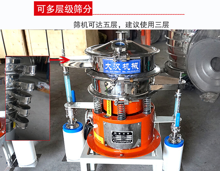 氣體波阿虎振動(dòng)篩篩機(jī)可達(dá)五層，三層較為常用